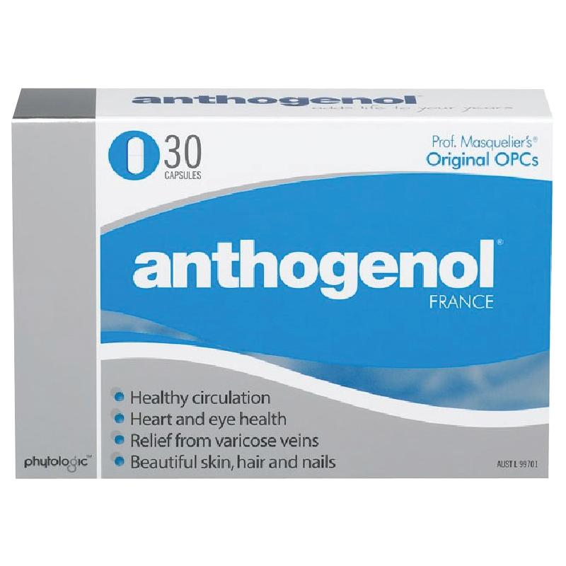 Anthogenol 100 Capsules | Premium Antioxidant Supplement for Skin Health & Joint Support | Supports Collagen Production & Circulation | Ideal for Anti-Aging, Sun Protection & Active Lifestyle