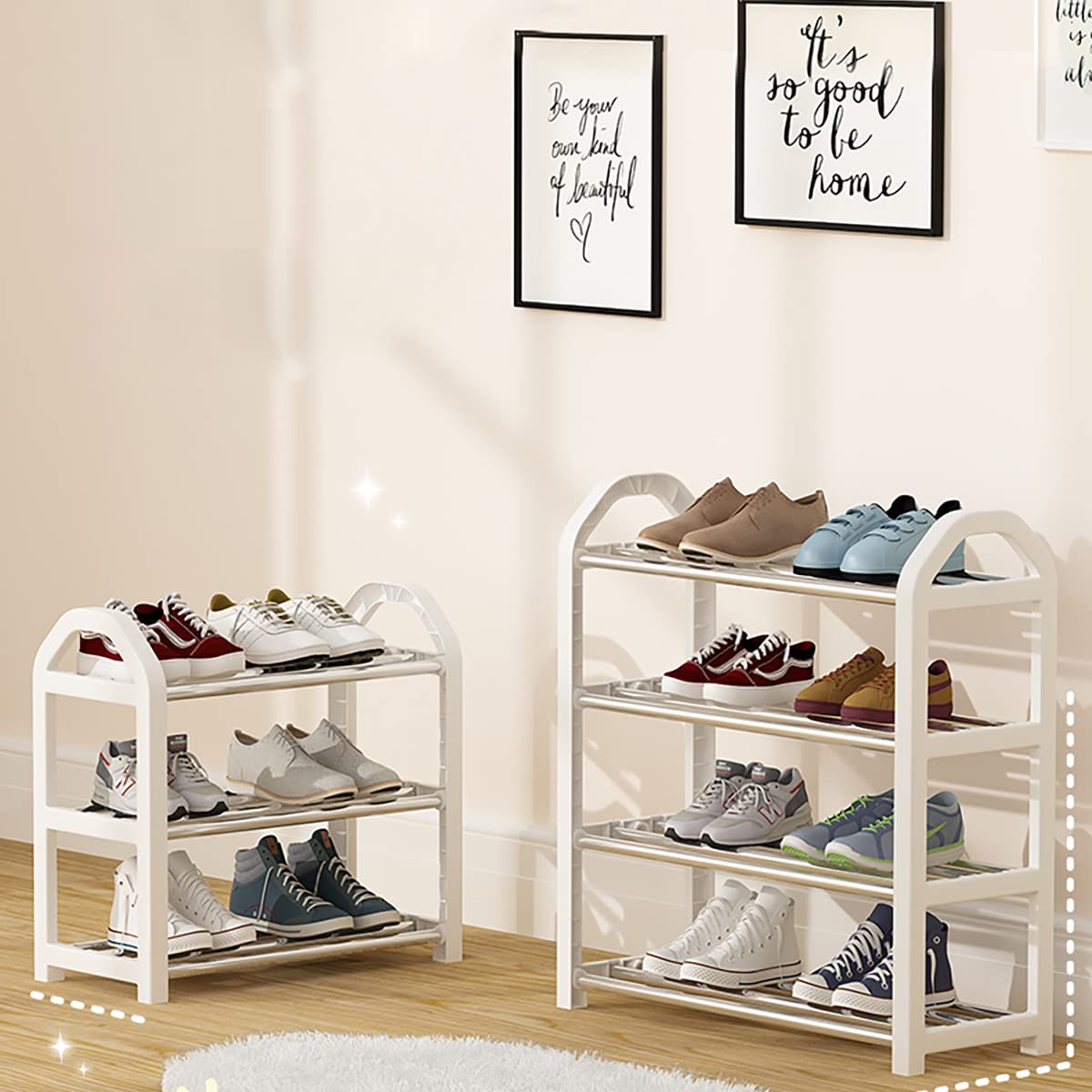 3-Tier Kids Shoe Organizer - Small Shoe Rack for Children, Mini Shoe Storage Shelf for Closet, Entryway, Hallway (42 x 19 x 43 cm) - Perfect for Organizing Baby Shoes, Sneakers & Sandals in Nursery or Playroom