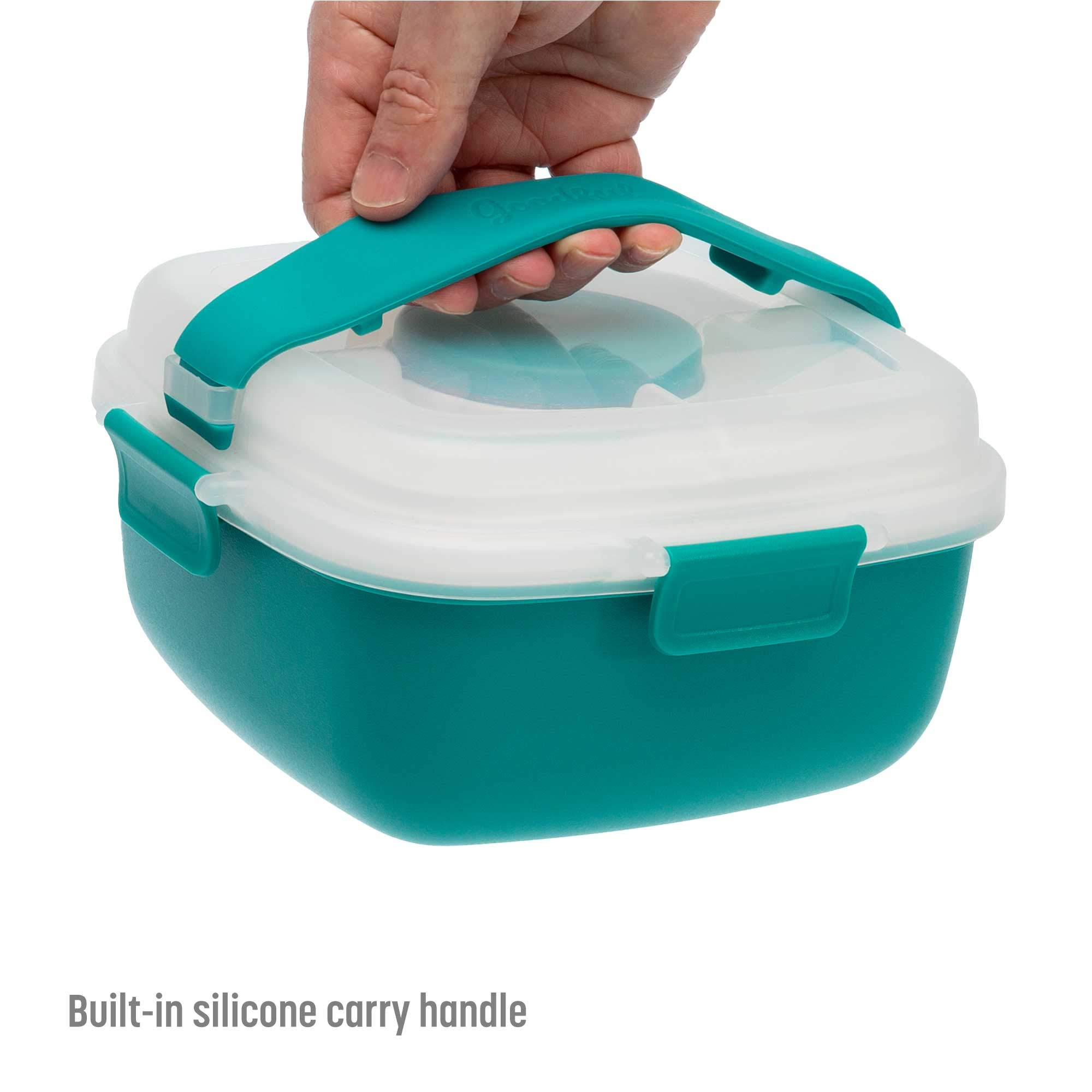 Goodful Stackable Bento Lunch Box - 56oz Leak-Proof Food Storage Container with Removable Compartments | BPA-Free Meal Prep for Sandwiches, Snacks & Salad Toppings | Perfect for Office, School & Picnics