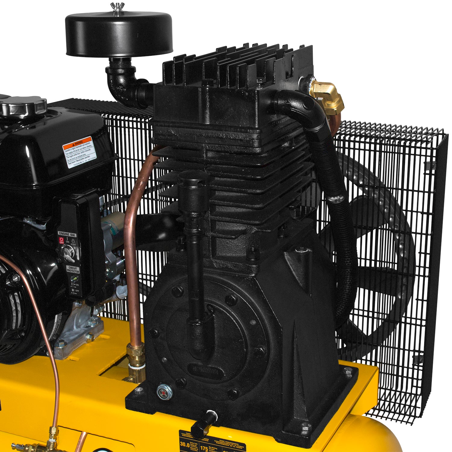DeWALT DXCMH1393075 30 Gallon 175 PSI Horizontal Truck Mount Air Compressor - Heavy Duty for Construction, Auto Repair & Industrial Use
