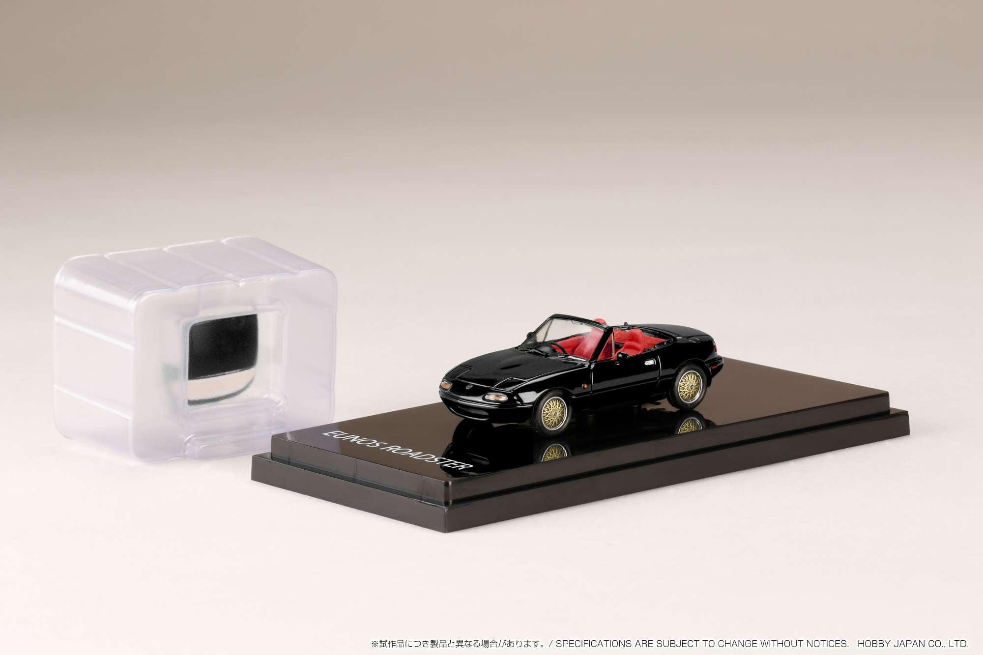 1:64 Scale Mazda Eunos Roadster NA6C S Limited Diecast Model Car - Brilliant Black - Collectible Japanese Sports Car for Display & Racing Simulation