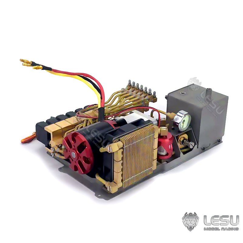 1/14 LESU RC Metal Aoue ET30H Wheeled Excavator Toy - Hydraulic System with Pump Valve, LED Lights & Axle - Fast Shipping - Perfect for Construction Simulation, RC Hobbyists & Collectors