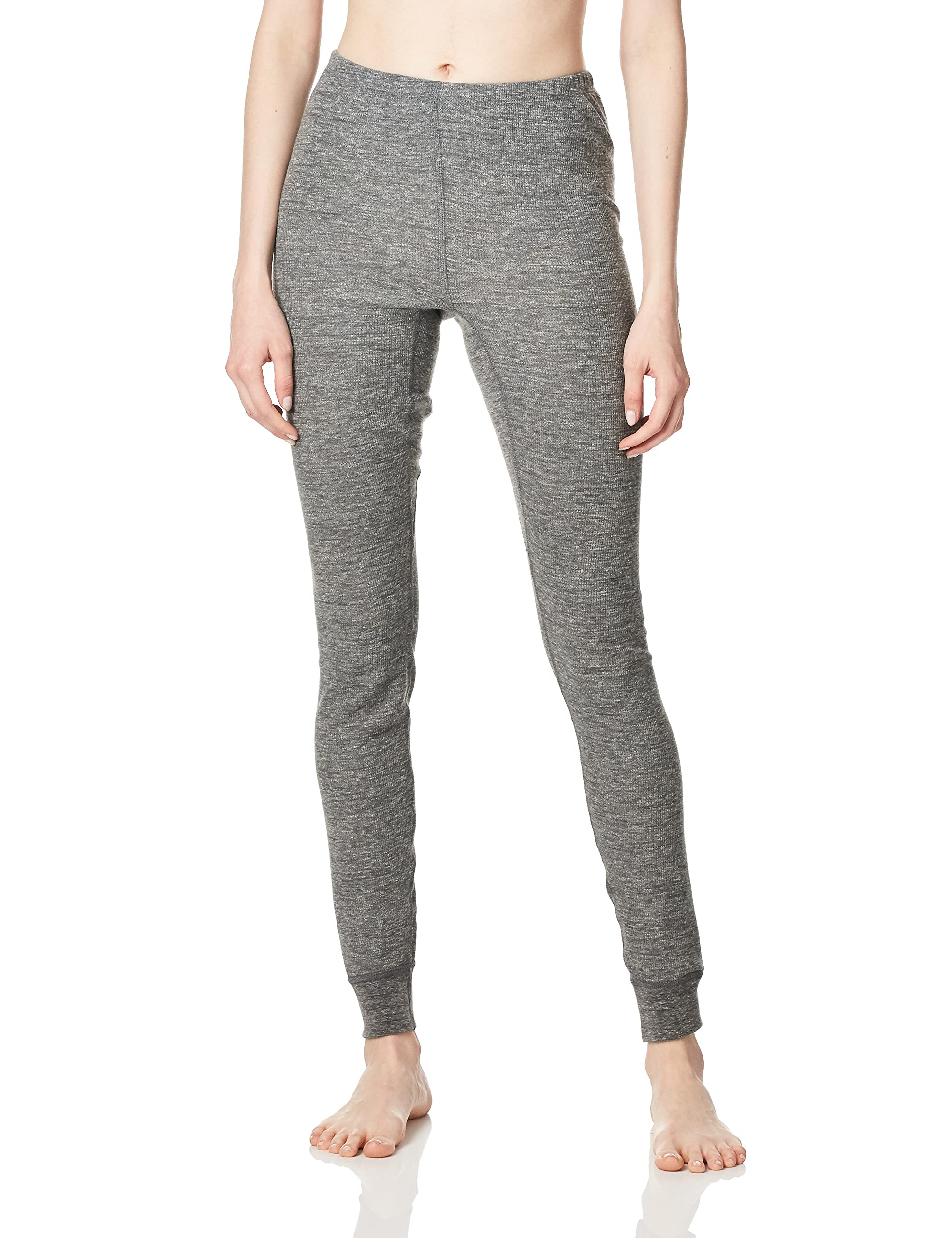 Fruit of the Loom Women's Micro Waffle Thermal Underwear Pants - Soft Fleece-Lined Winter Base Layer for Cold Weather, Hiking & Outdoor Activities