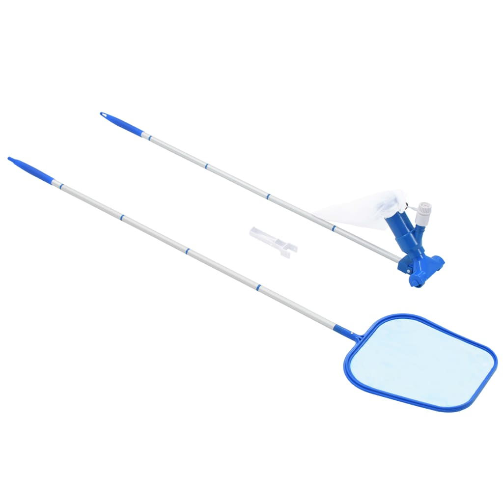 vidaXL 2-Piece Pool Maintenance Kit - Swimming Pool Cleaning Tools for Skimming & Vacuuming - Perfect for Inground & Above Ground Pools