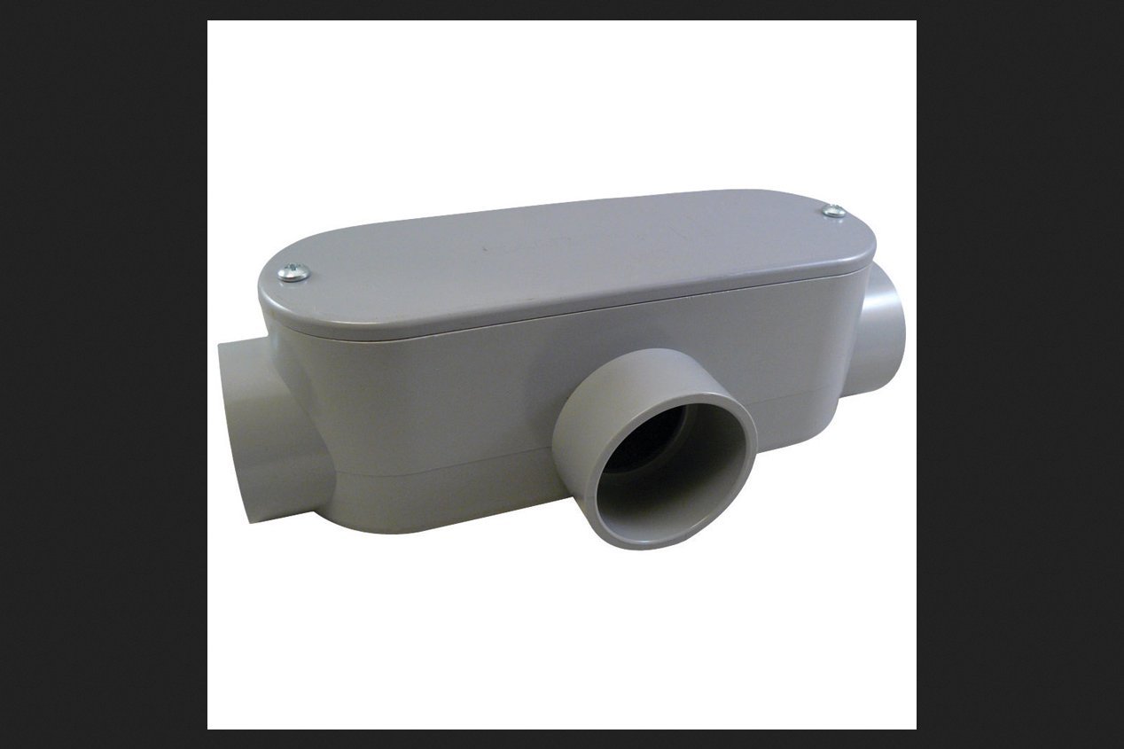 Cantex 5133566 PVC Conduit Outlet Body - Electrical Wiring Accessory for Home & Industrial Use | Weatherproof Electrical Box for Outdoor & Indoor Installations
