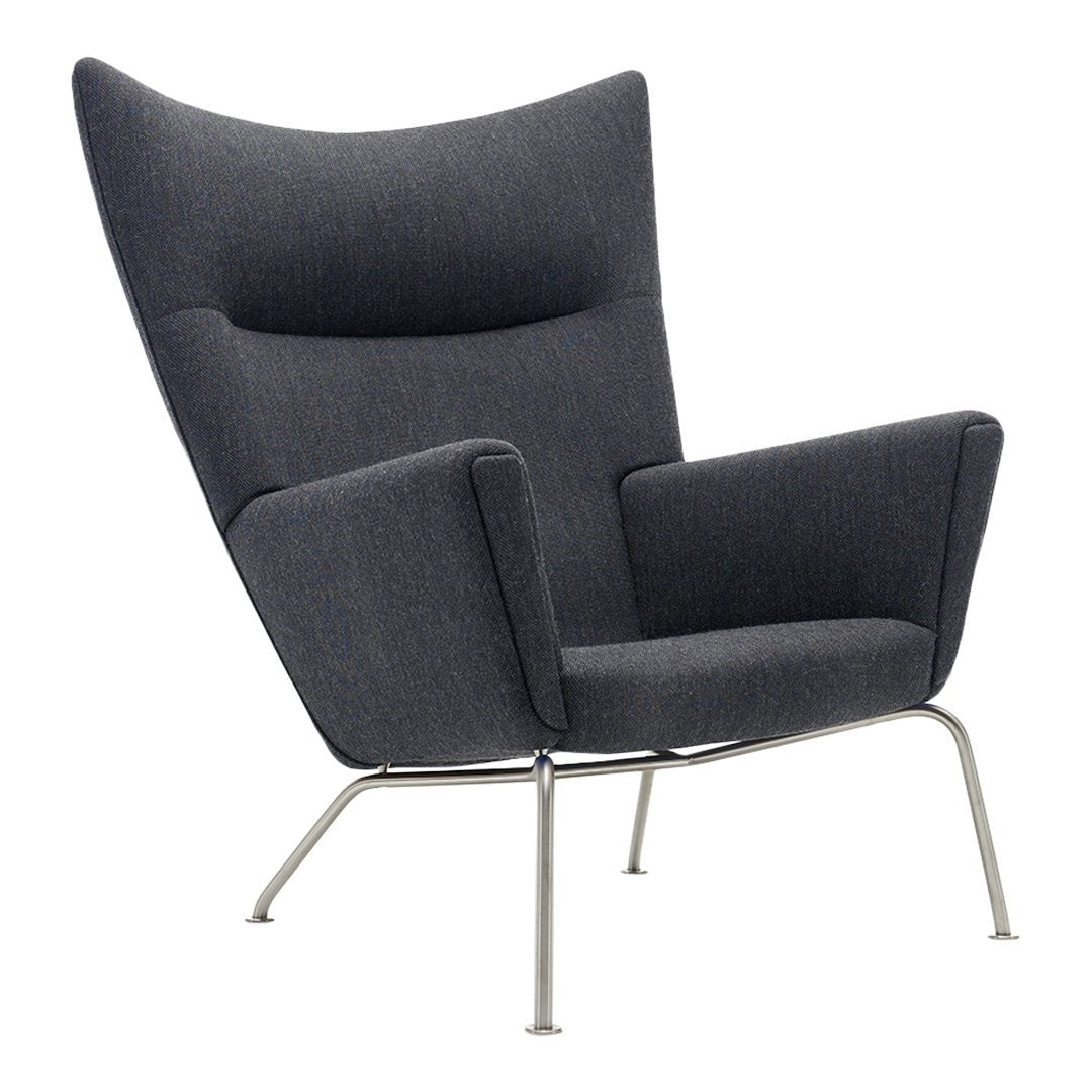 CH445 Wing Chair - Classic Comfortable Upholstered Accent Armchair for Living Room, Bedroom, or Office - Perfect for Reading, Relaxing & Home Decor