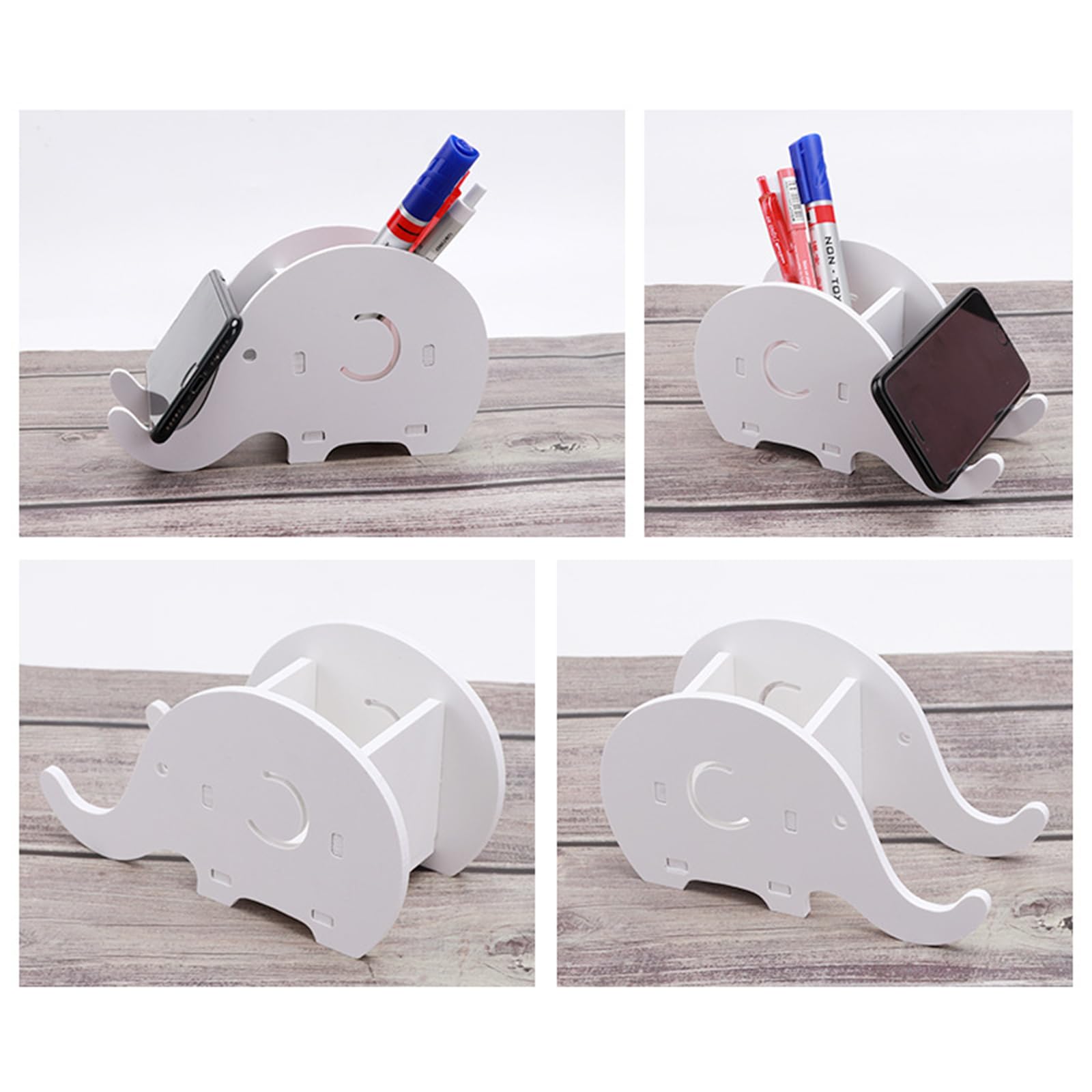 Premium Pen Holder & Organizer - Stylish Desktop Pencil Stand with Phone Holder for Home Office Decor | Perfect for Desk Organization, School Supplies & Workspace Accessories