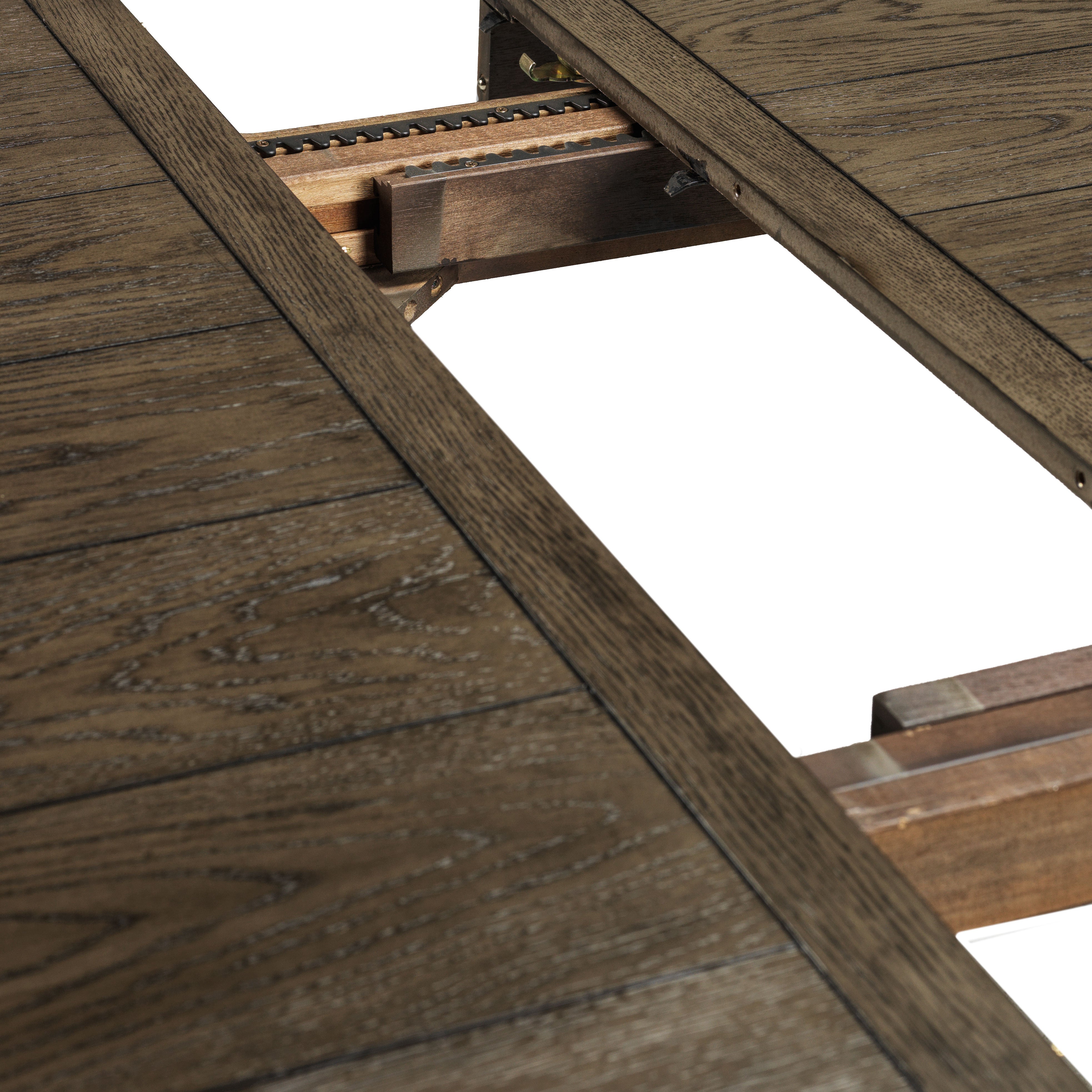 Bilboa Extendable Dining Table - Solid Roasted Oak Wood - Expandable Kitchen Table for Small Spaces & Family Gatherings - Perfect for Dining Rooms & Open Concept Homes