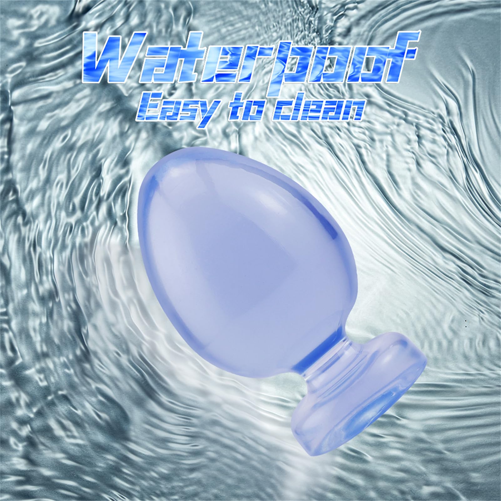 Blue Anal Plug with Suction Cup - 6 Size Waterproof Anal Training Kit for Couples & Women | XXL Adult Sex Toy for Beginners & Advanced Play - Perfect for Solo & Partnered Use