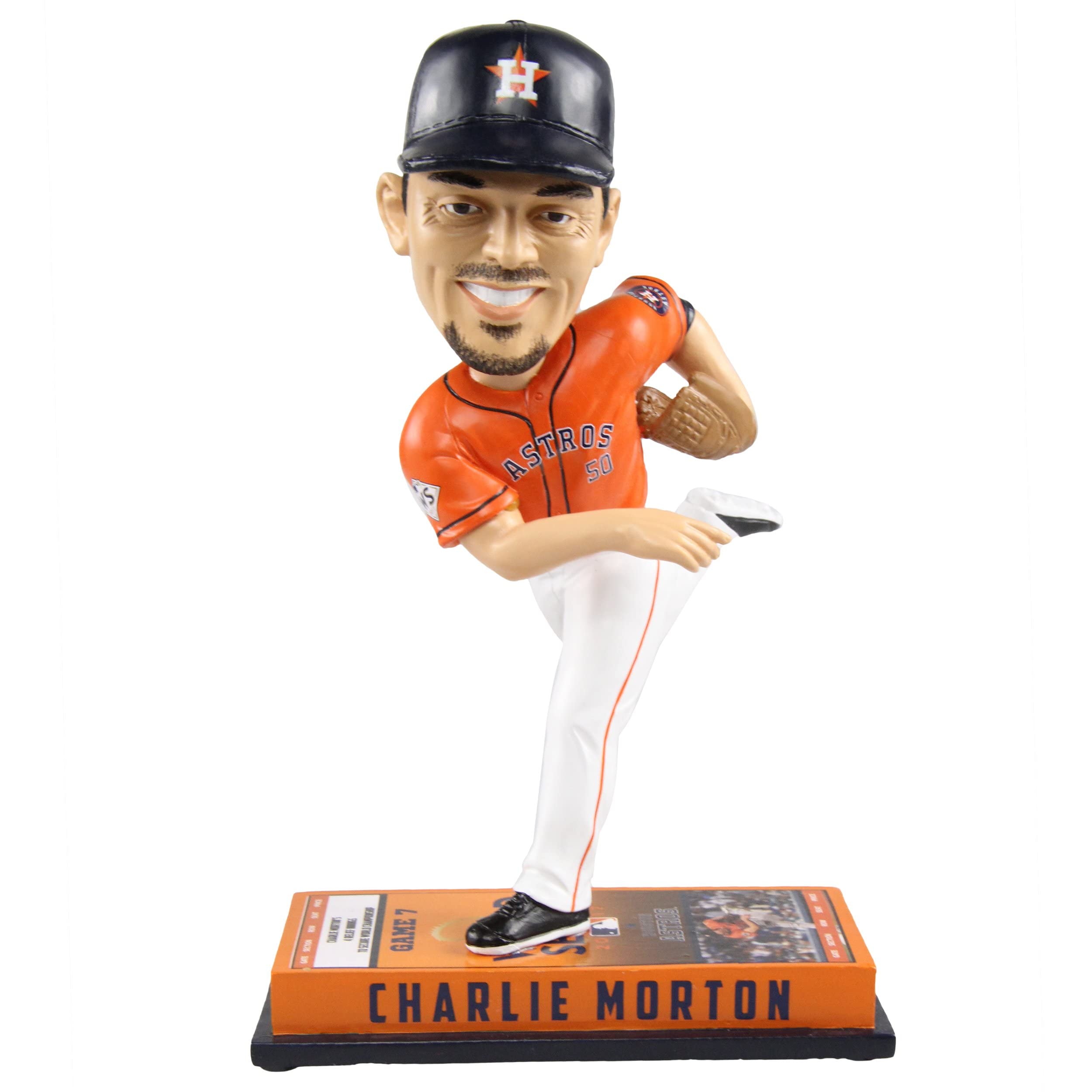 Houston Astros 2017 World Series Champions Ticket Base Bobblehead - Officially Licensed MLB Collectible for Baseball Fans & Sports Memorabilia Collection (Perfect for Display, Gifts, and Game Room Decor)