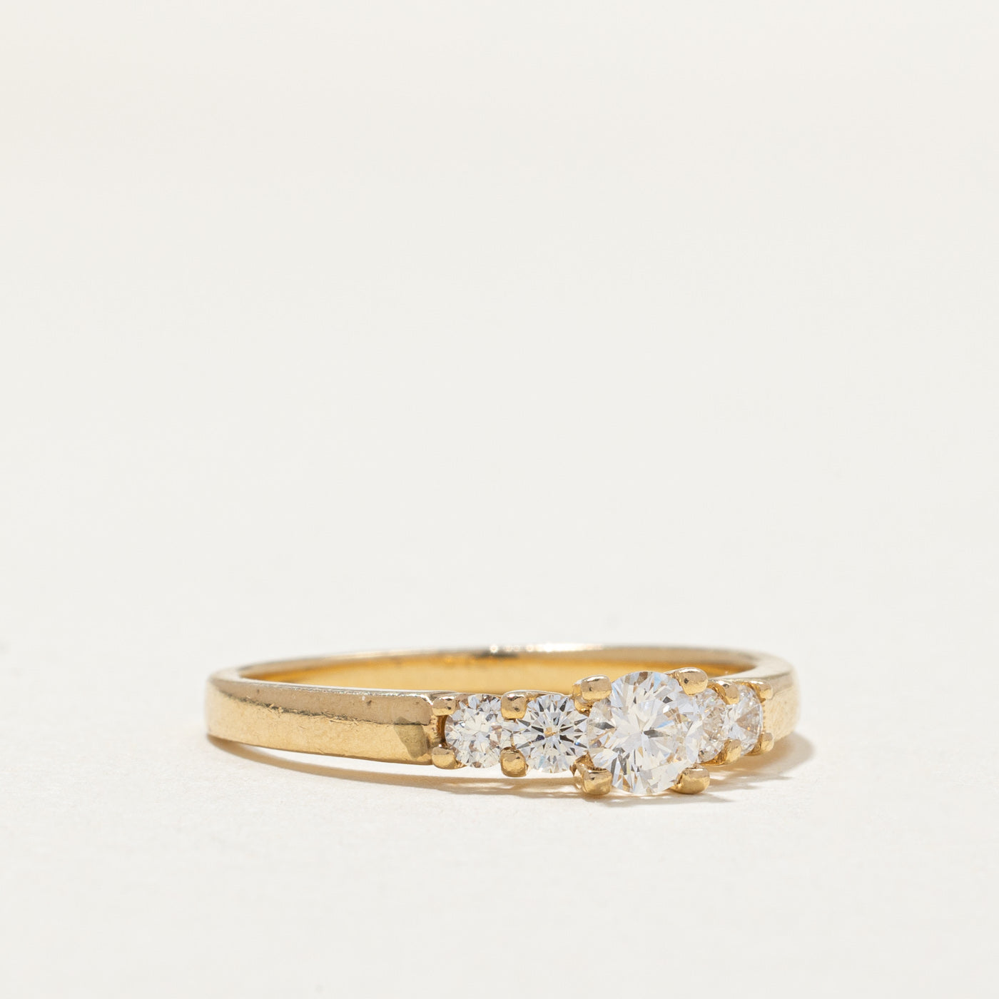 0.62ctw Round Brilliant Cut Diamond Engagement Ring - Size 8.75 | Elegant Proposal Jewelry for Weddings & Anniversaries