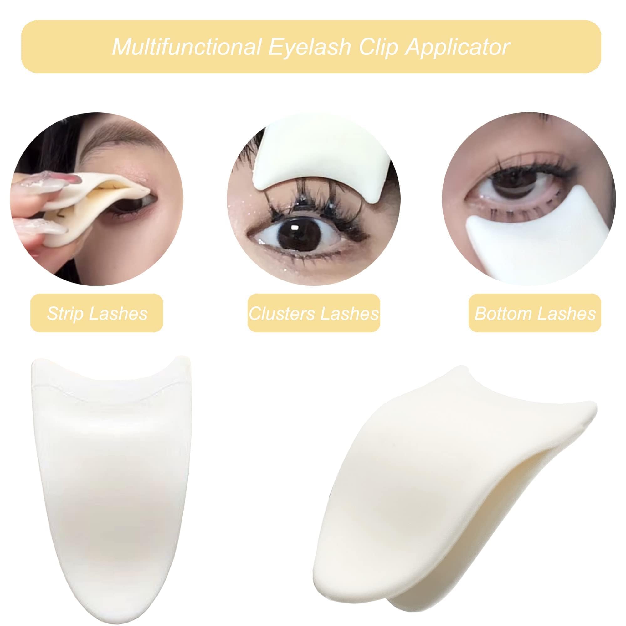 YASNAI 3-in-1 Mascara Shield & Lash Applicator Tool - Eyelash Separator, Comb & Guard for Perfect Makeup Application | Ideal for False Lashes, Mascara Protection & Eye Makeup | Great for Daily Use, Salon Professionals & Makeup Beginners