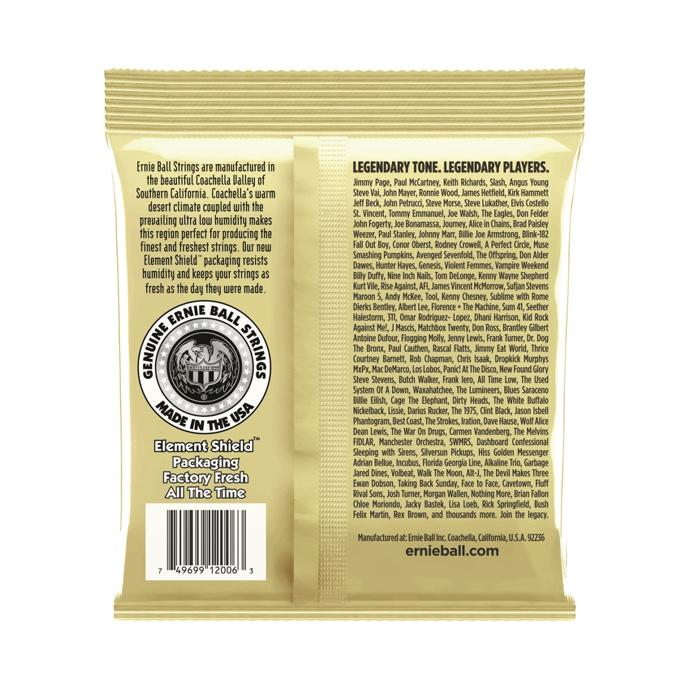 Ernie Ball Earthwood 80/20 Bronze Acoustic Guitar Strings - 10-50 Gauge Set for Warm Tone & Longevity | Perfect for Folk, Country & Fingerstyle Playing
