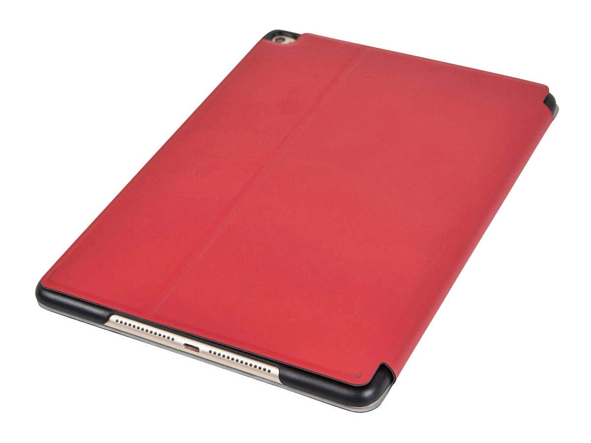 Premium Synthetic Leather Stand & Magnetic Cover for iPad Air 2 - Sleek Red | Perfect for Home, Office & Travel Protection