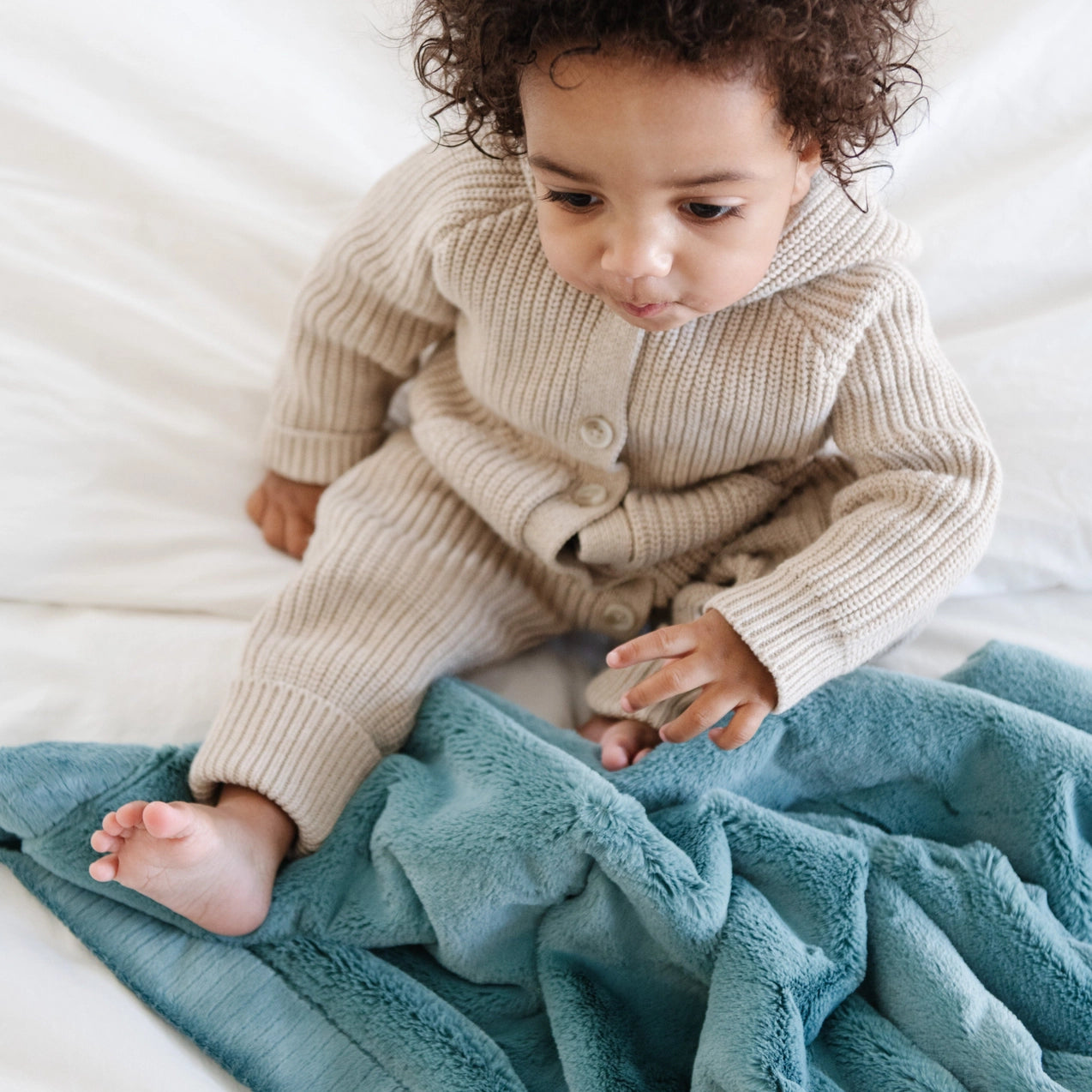 Lush Soft Baby Receiving Blankets - Premium Mineral Blue Swaddle Blankets for Newborns & Infants - Perfect for Nursery, Swaddling, and Gift Giving