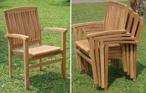 Premium 5-Piece Teak Wood Outdoor Dining Set - 48