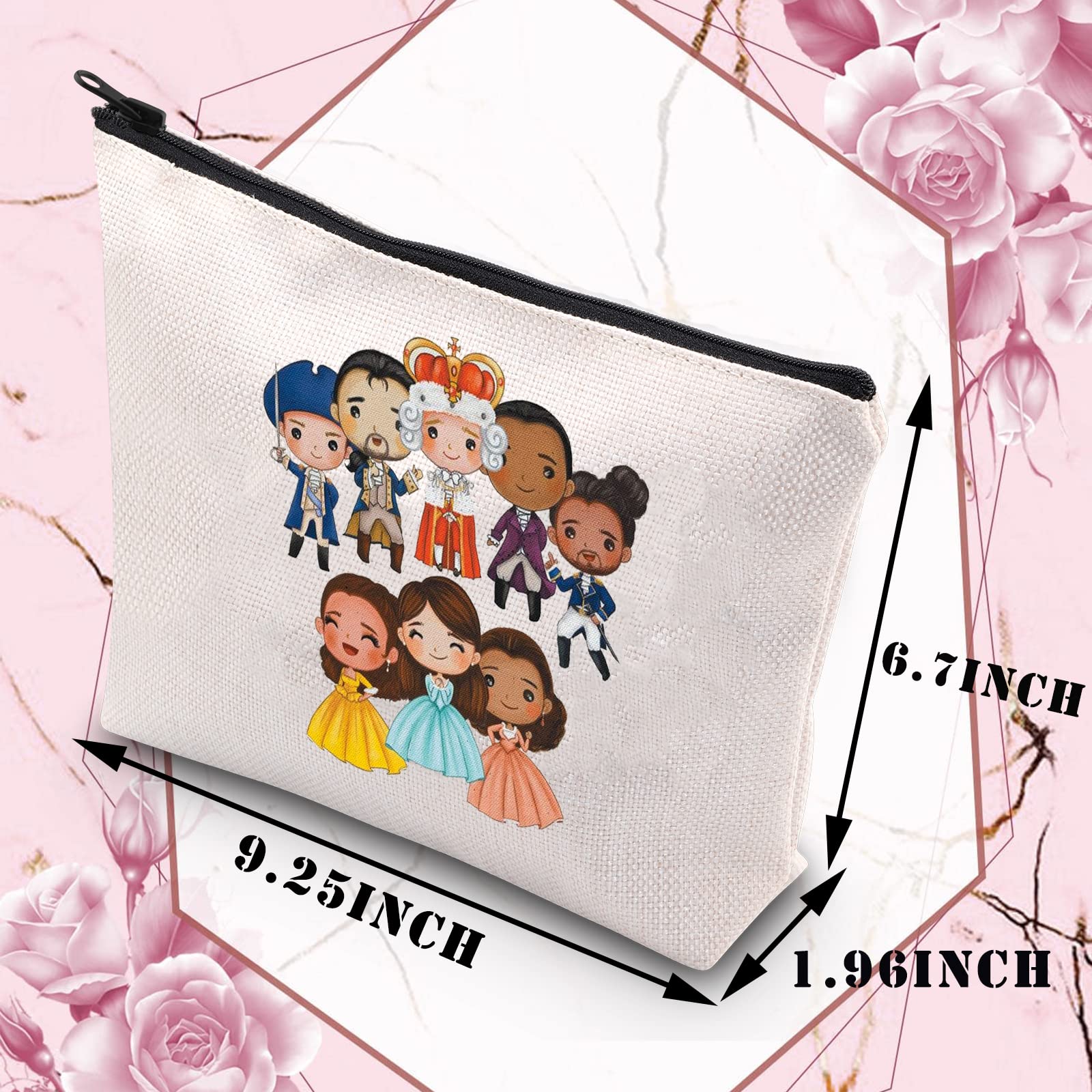 BDPWSS Musical Inspired Cosmetic Bag for Women & Girls - Perfect Gift for Musical Fans - Travel & Makeup Organizer for Theater Lovers