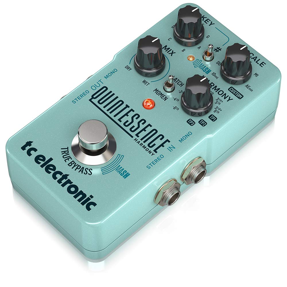 TC Electronic Quintessence Harmony Guitar Pedal - Harmonizer & Pitch Shifter Effect for Electric Guitar - Perfect for Live Performances & Studio Recording