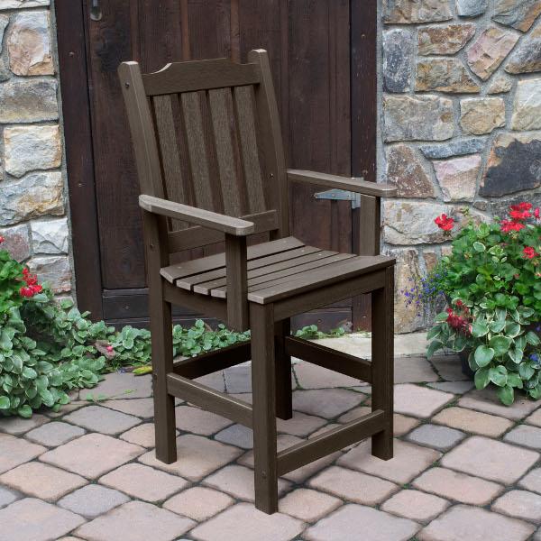 Lehigh Counter Height Outdoor Armchair - Patio Bar Stool with Weather-Resistant Design for Backyard, Deck, and Poolside Use