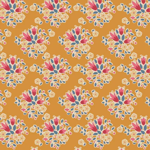 Tilda Autumn 130139 Lulu Saffron Scrapbooking Paper - Perfect for Fall Crafts, Card Making, and DIY Memory Books