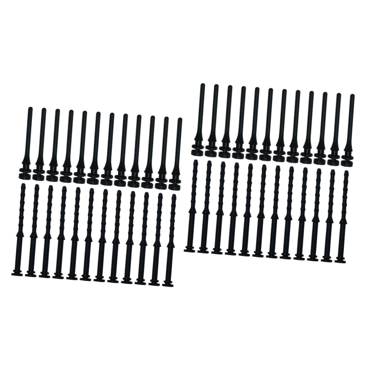 48 Pcs Anti-Vibration Rubber Fan Screws - Noise Dampening Silicone Mounts for Noctua & PC Case Fans, Computer Chassis Shockproof Cooling Fan Screws for Quiet PC Builds & Gaming Rigs