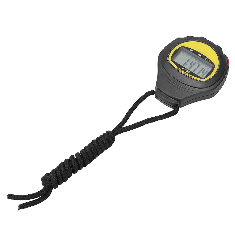 Natudeco Digital Sports Stopwatch Timer - Portable Handheld Stopwatch for Fitness, Swimming, Running & Training | Track Workouts, Lap Times & Athletic Performance