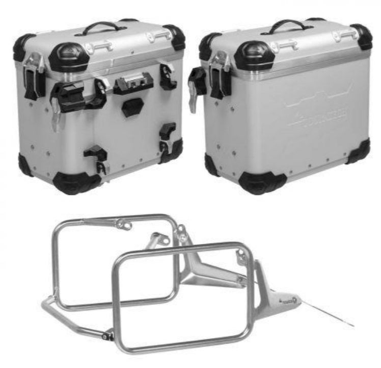 Touratech R1300GS 45L Zega Evo Pannier Kit - Waterproof Motorcycle Luggage System for BMW R1300GS Adventure Bikes - Perfect for Long-Distance Touring & Off-Road Riding