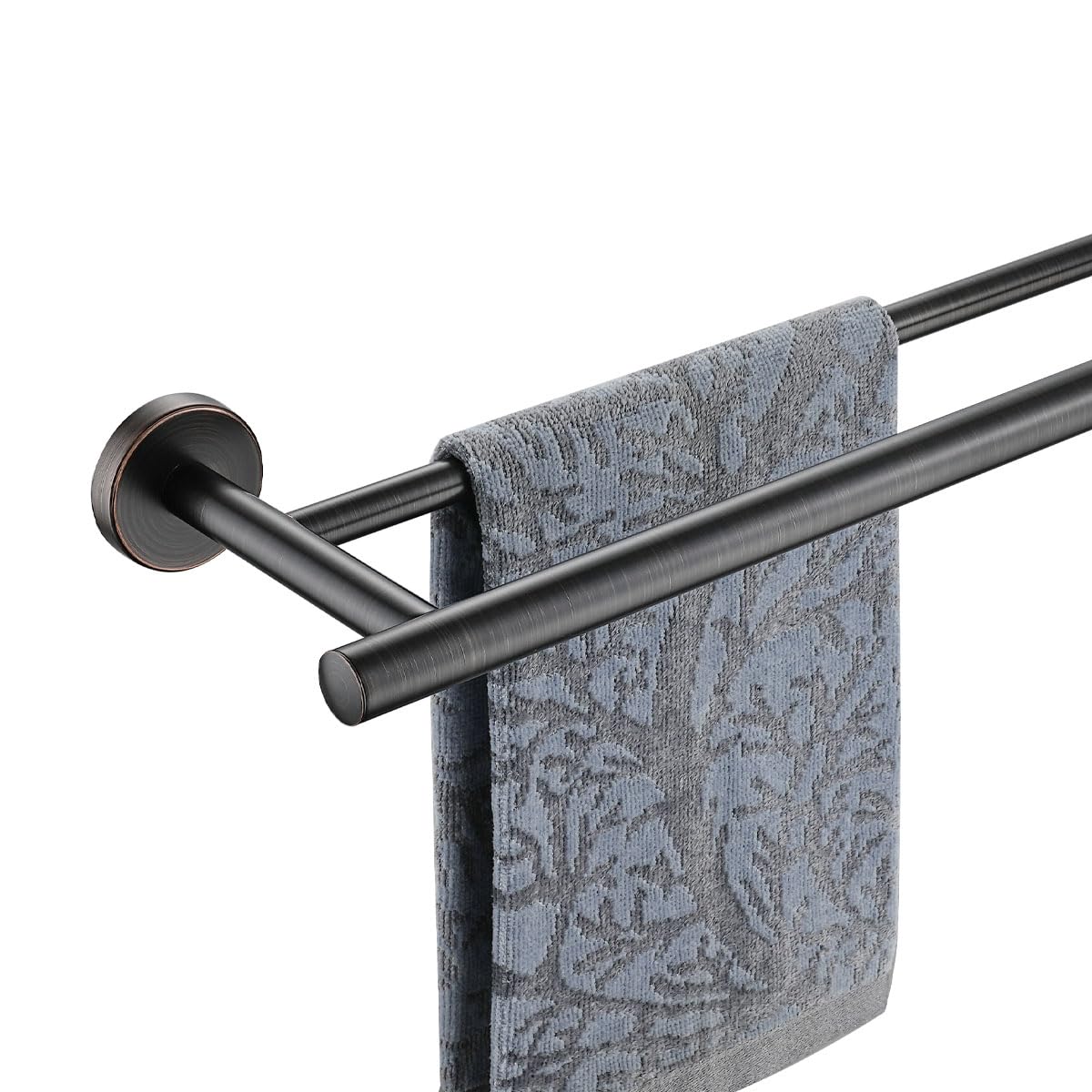 Premium 30 Inch Double Towel Bar - Oil Rubbed Bronze Finish, Heavy Duty 304 Stainless Steel (0.8mm Thick) Wall Mounted Bathroom Towel Rack Holder (33