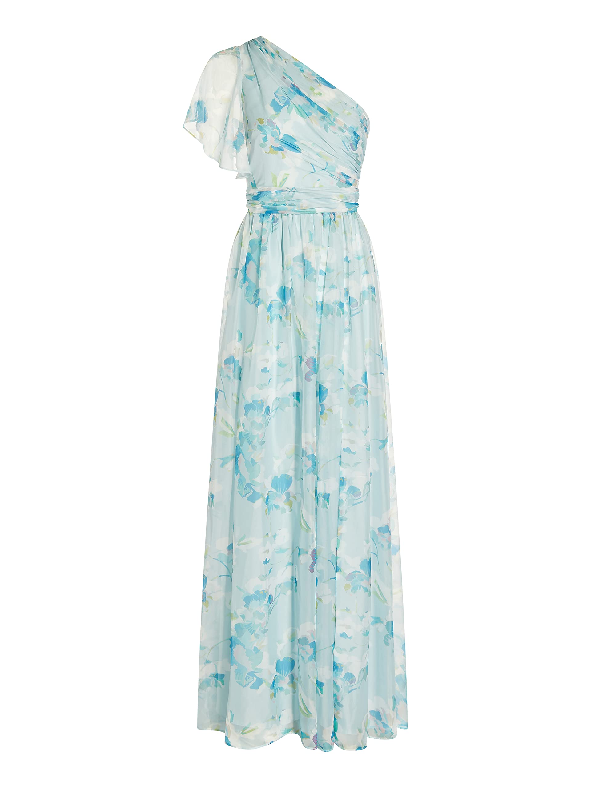 Adrianna Papell Women's One Shoulder Long Formal Dress for Evening Gowns, Prom, Cocktail Parties & Special Occasions
