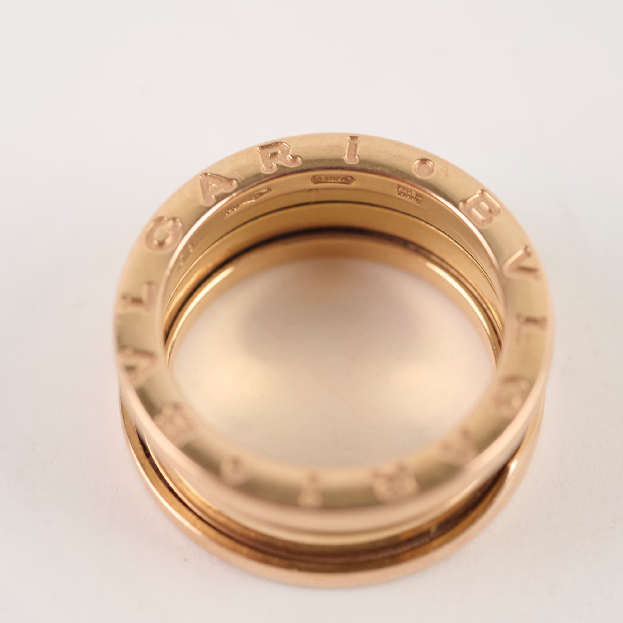 Bulgari B Zero 1 18K Gold Ring - Size 53 (US 6.25) for Women, Luxury Italian Jewelry Gift for Anniversary, Valentine's Day & Special Occasions