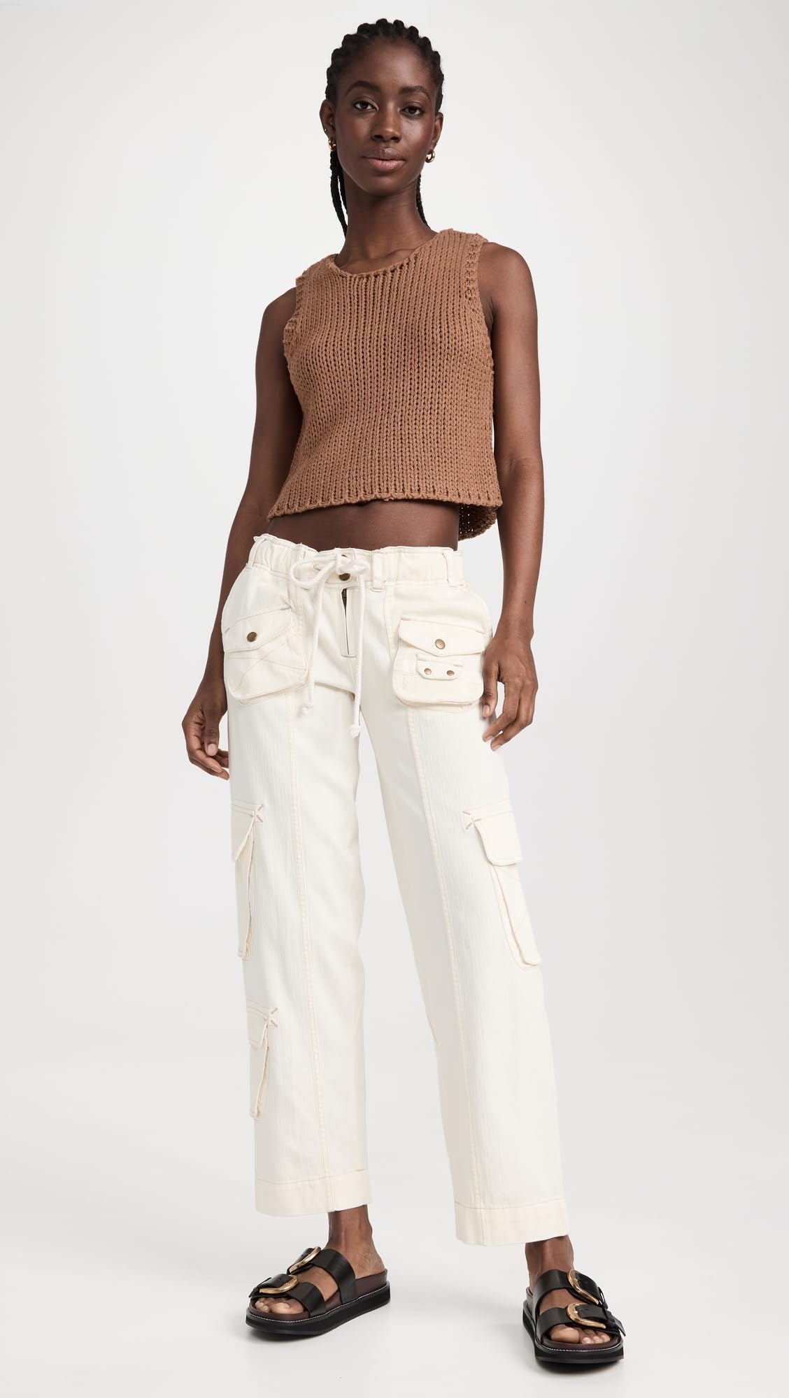 Free People Women's Tahiti Cargo Pants - Stylish & Comfortable High Waist Hiking Pants for Outdoor Adventures, Travel & Casual Wear