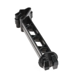 Patriot Backside T Post 5 Extender - Black (Pack of 25) - Heavy Duty Fence Post Extenders for Livestock, Farm, and Garden Use