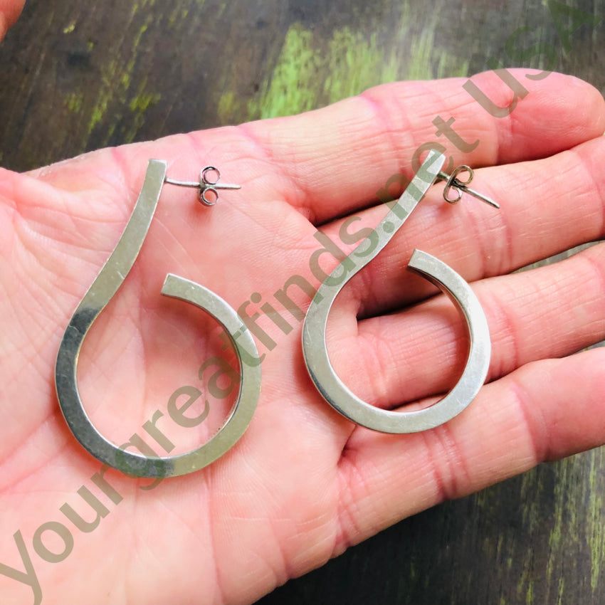 Vintage Mexican Maricela Sterling Silver Pierced Earrings - Authentic Handmade 925 Silver Dangle Earrings for Women | Perfect for Boho, Festival & Everyday Wear