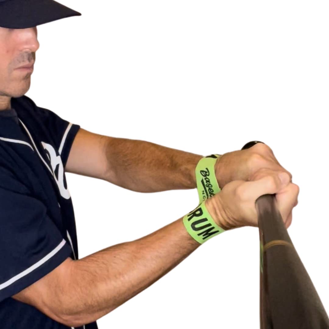 Brum Bands Baseball Swing Trainer - Hitting Equipment for Softball & Batting Practice | Improve Batting Skills