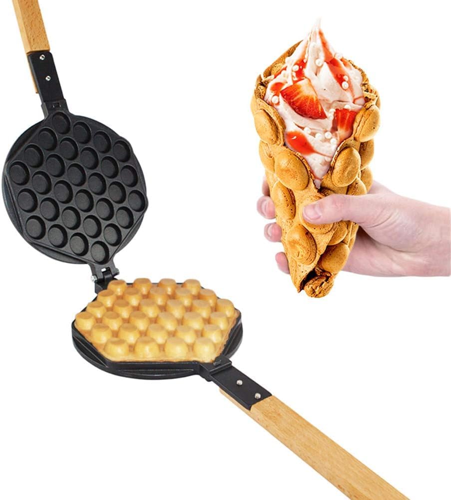 ALDKitchen Bubble Waffle Maker - Nonstick Electric Egg Waffle Maker with Removable Mold | Perfect for Hong Kong Style Egg Puffs, Breakfast & Dessert Making at Home