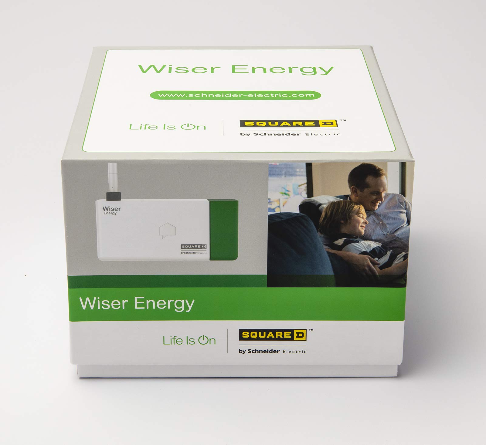 Square D by Schneider Electric WISEREM Smart Home Energy Monitoring System - Track Electricity Usage in Real Time - Ideal for Home Energy Management & Cost Savings (White)