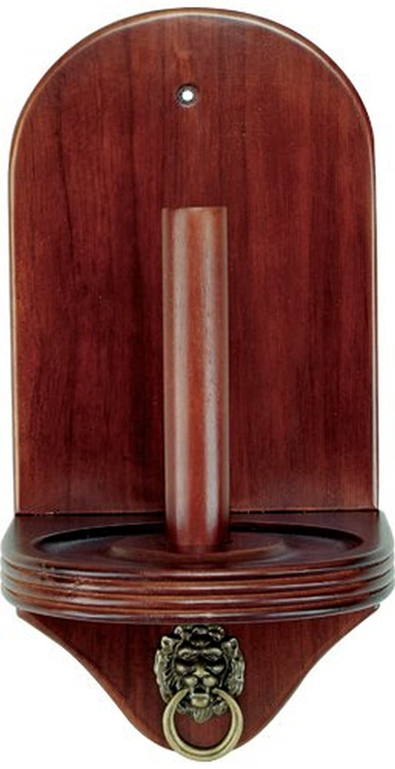 Premium Stained Wood Cone Chalk Holder with Lion Head Design - Perfect for Billiards, Pool Cues & Game Room Decor - CueStix International