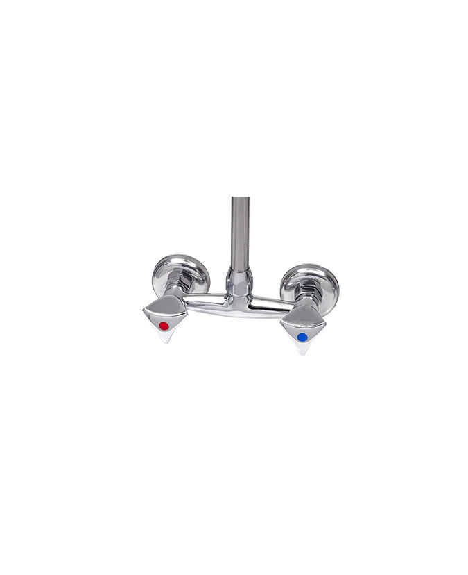 Cancan® MT04 Wall Mounted Pre Rinse Faucet with Intermediate Tap - Commercial Kitchen Sink Sprayer for Restaurants, Bars & Food Service Areas