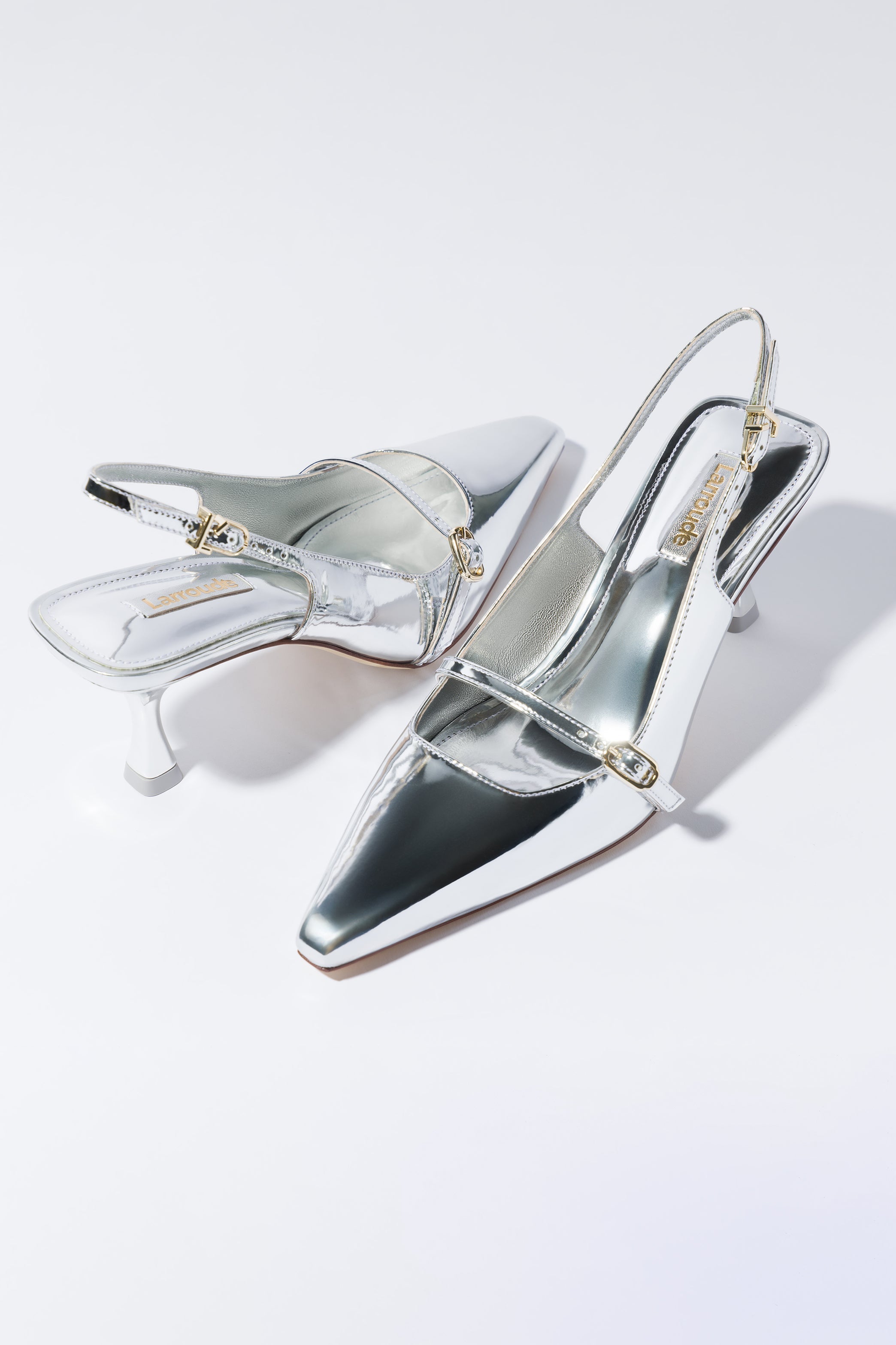 Ines Pump Silver Specchio - Elegant Women's High Heel Shoes for Parties, Weddings & Special Occasions