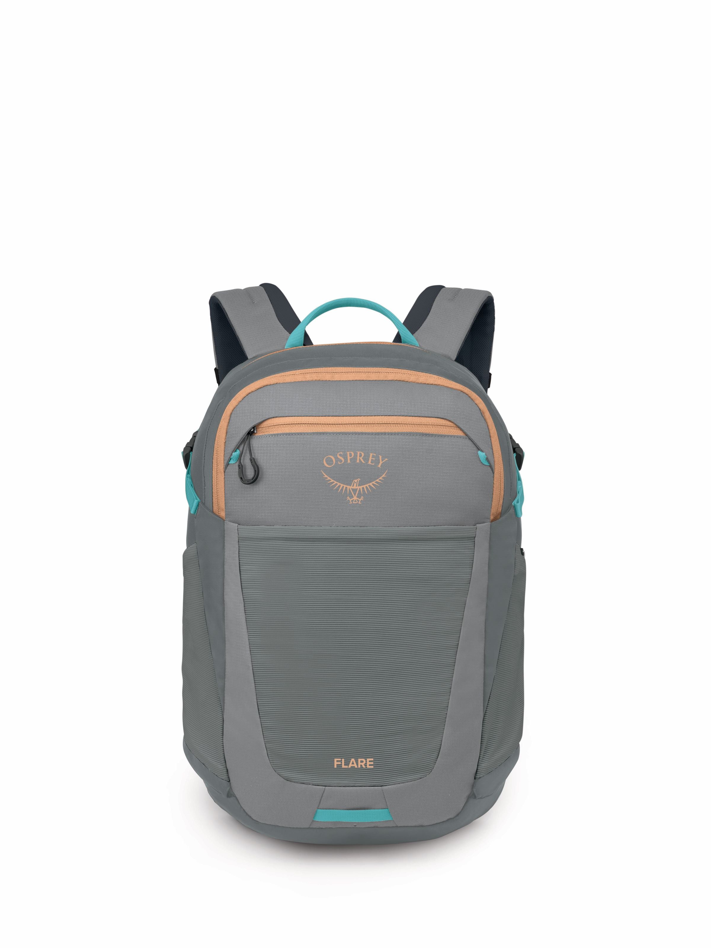 Osprey Flare 27 Backpack - Medium Grey/Coal Grey - Lightweight Hiking Daypack for Travel, Commuting & Outdoor Adventures