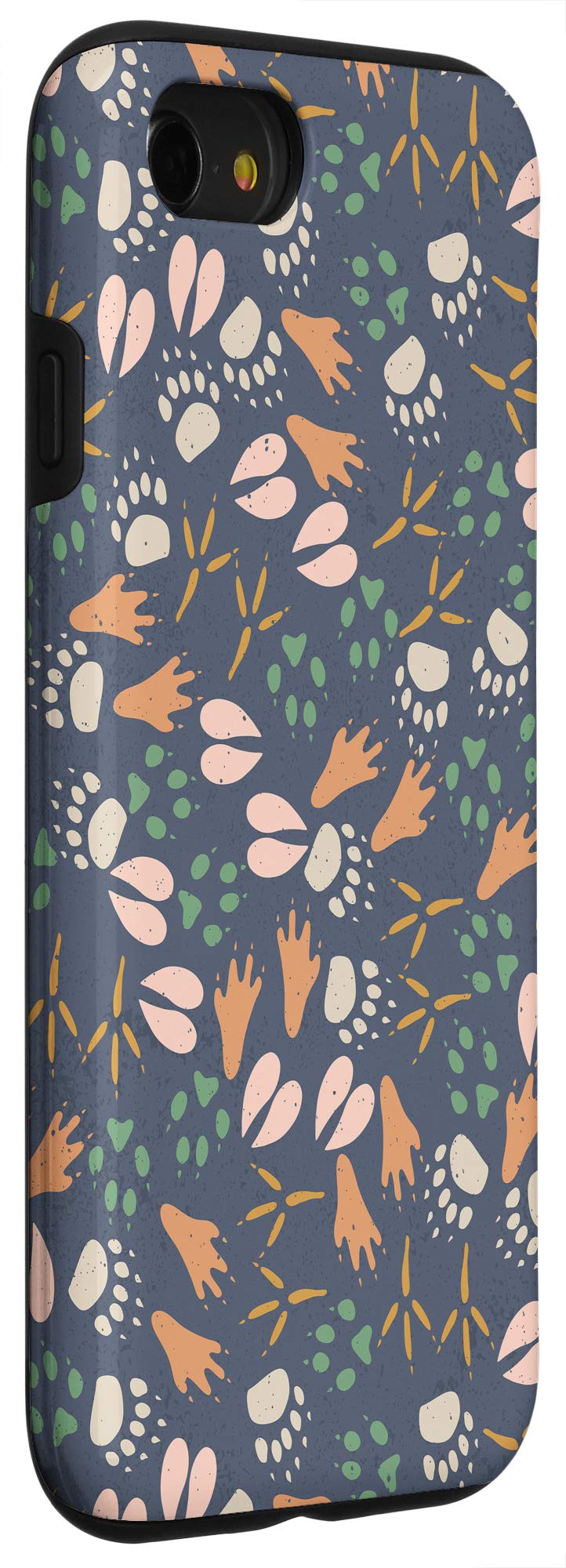 iPhone SE (2020) / 7 / 8 Phone Case with Cute Pawprints Wildlife Animals Nature Pattern - Protective Cover for Outdoor Adventures & Daily Use