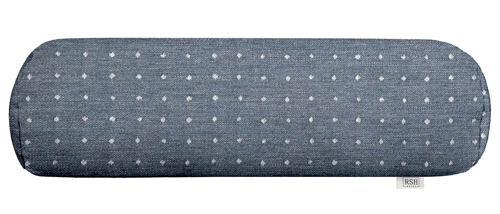 Sunbrella Designer Fusion Blues Bolster Neck Roll Pillow - Comfortable Support for Travel, Home & Office - Perfect for Airplane, Car, Sofa & Bed Use