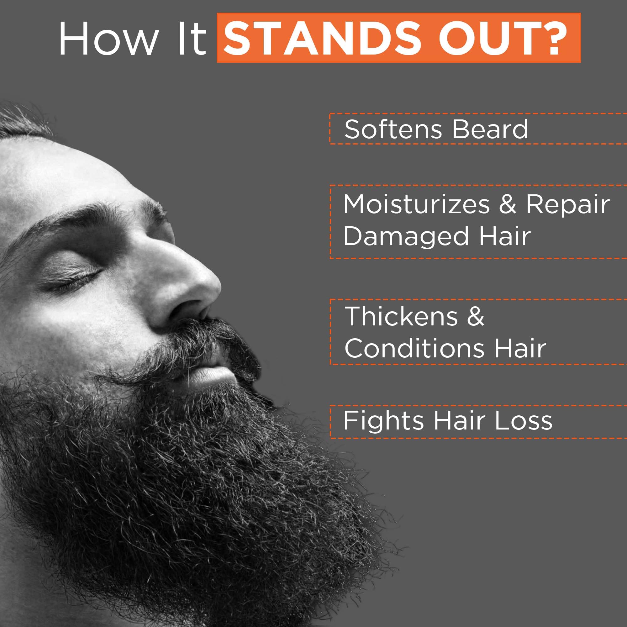 Beardhood Beard Softener for Men - Natural Shea Butter & 6 Essential Oils, 1.7oz/50g - Softens & Conditions Facial Hair for Daily Grooming & Styling