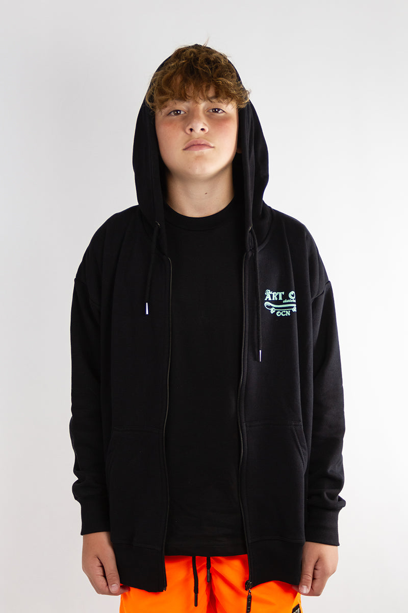 Ocn Kids Graphic Fun Black Jacket - Stylish & Comfortable Outerwear for Boys & Girls - Perfect for School, Play & Outdoor Adventures