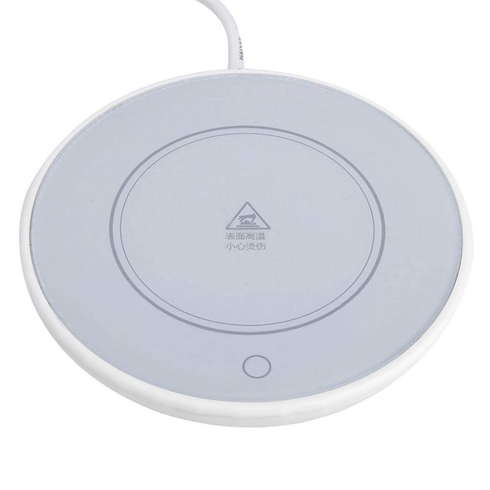 Electric Coffee Warmer Plate for Desk - Auto Shutoff for Tea, Milk, Cocoa - Perfect for Office & Home Use