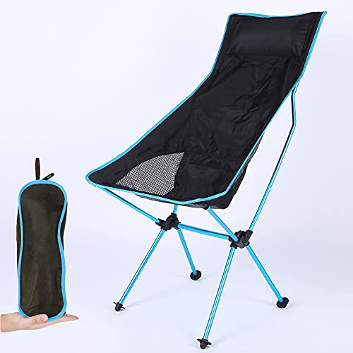 Ultra Lightweight Portable Folding Camping Chair - Heavy Duty Backpacking Chair for Adults - Compact Outdoor Chair for Camping, Hiking, Fishing, Beach & Picnic - Perfect for Travel, Backyard, Tailgating & Outdoor Adventures
