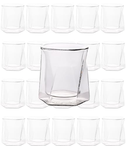Double-Walled Hexagon Glasses Set of 32