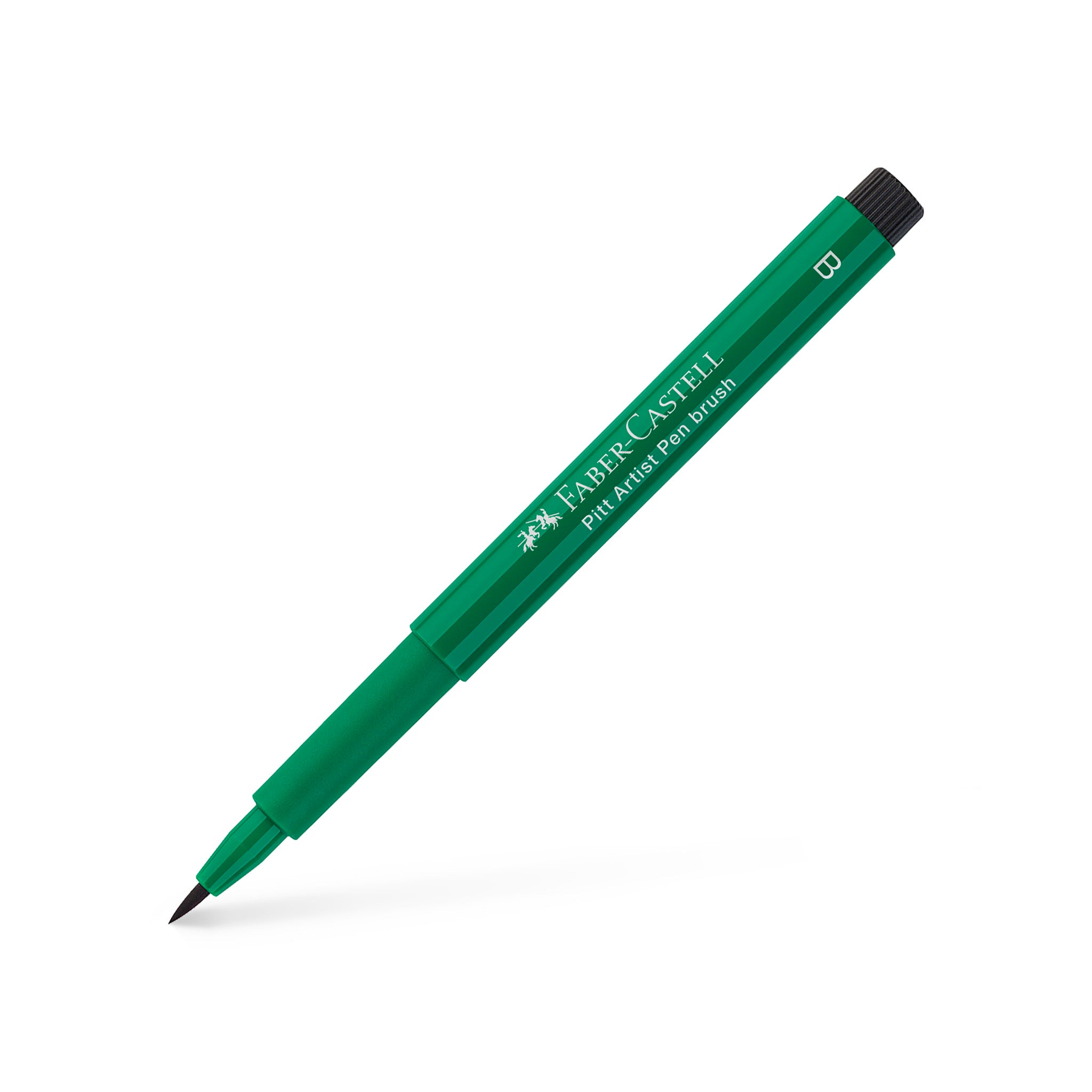 Pitt Artist Pen Brush #264 Dark Phthalo Green - Professional Waterproof Ink for Sketching, Calligraphy & Illustration - Perfect for Artists, Designers & Crafters