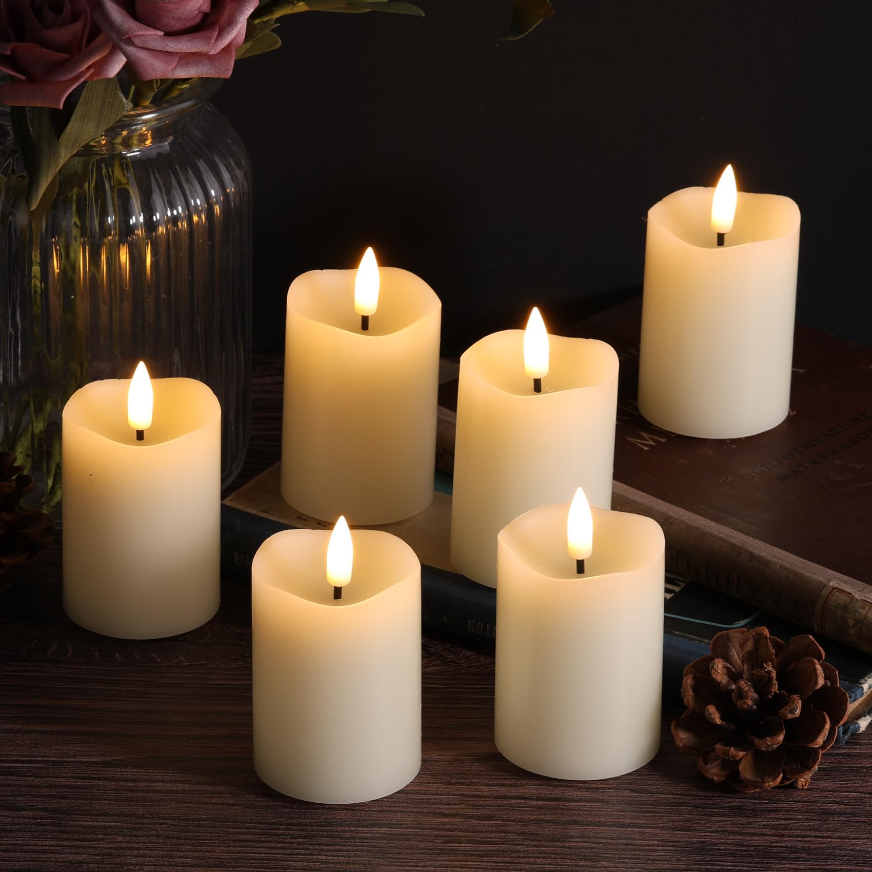 Flameless LED Votive Candles 6 Pack - 2