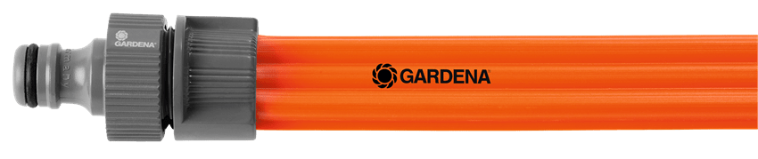 Gardena 25ft Expandable Sprinkler Hose (Orange) - Flexible Watering Solution for Lawns, Gardens & Flower Beds